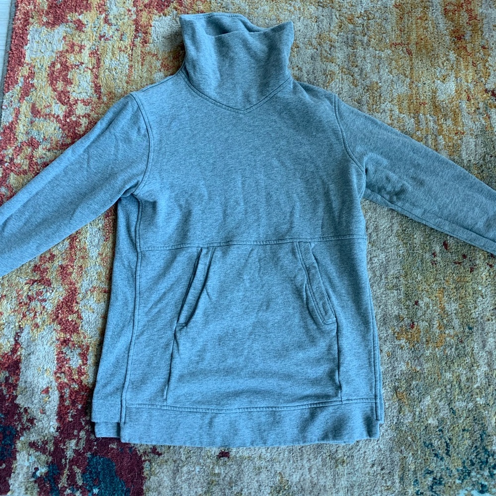 lululemon cowl neck pullover grey